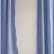 Baby blue tab top linen curtain