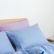 Baby blue washed linen pillowcase