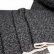Black linen cotton blend fabric with arabesque pattern