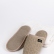 Closed-toe waffle linen slippers