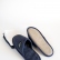 Dark blue waffle linen bath spa slippers