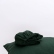 Dark green fitted sheet