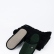 Dark green waffle linen slippers