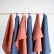 Denim blue linen kitchen towels