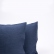 Denim blue washed linen pillowcase
