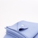 Flat linen sheet in baby blue