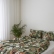 Green jungle linen bedding