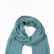 Green teal linen scarf
