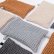 Grey linen blend spa glove
