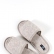 Jacquard linen blend bath slippers with arabesque print
