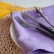 Lavender washed linen napkins