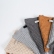 Light grey linen blend wash mitten