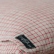 Linen pillowcase with small graph red checks