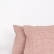 Linen pillowcase with small graph red checks