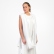 Natural linen dress with scarf