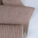 Natural middle-weight linen with red pencil stripes