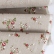 Natural pre-washed linen with small rose print