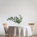 Natural round linen tablecloth