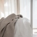 Off-white linen bedding set