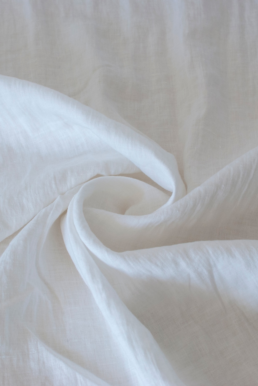 Off-white linen fabric 280 cm