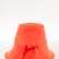 Orange wide brim linen bucket hat