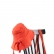 Orange wide brim linen bucket hat