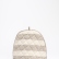 Padded tea cozy from striped linen