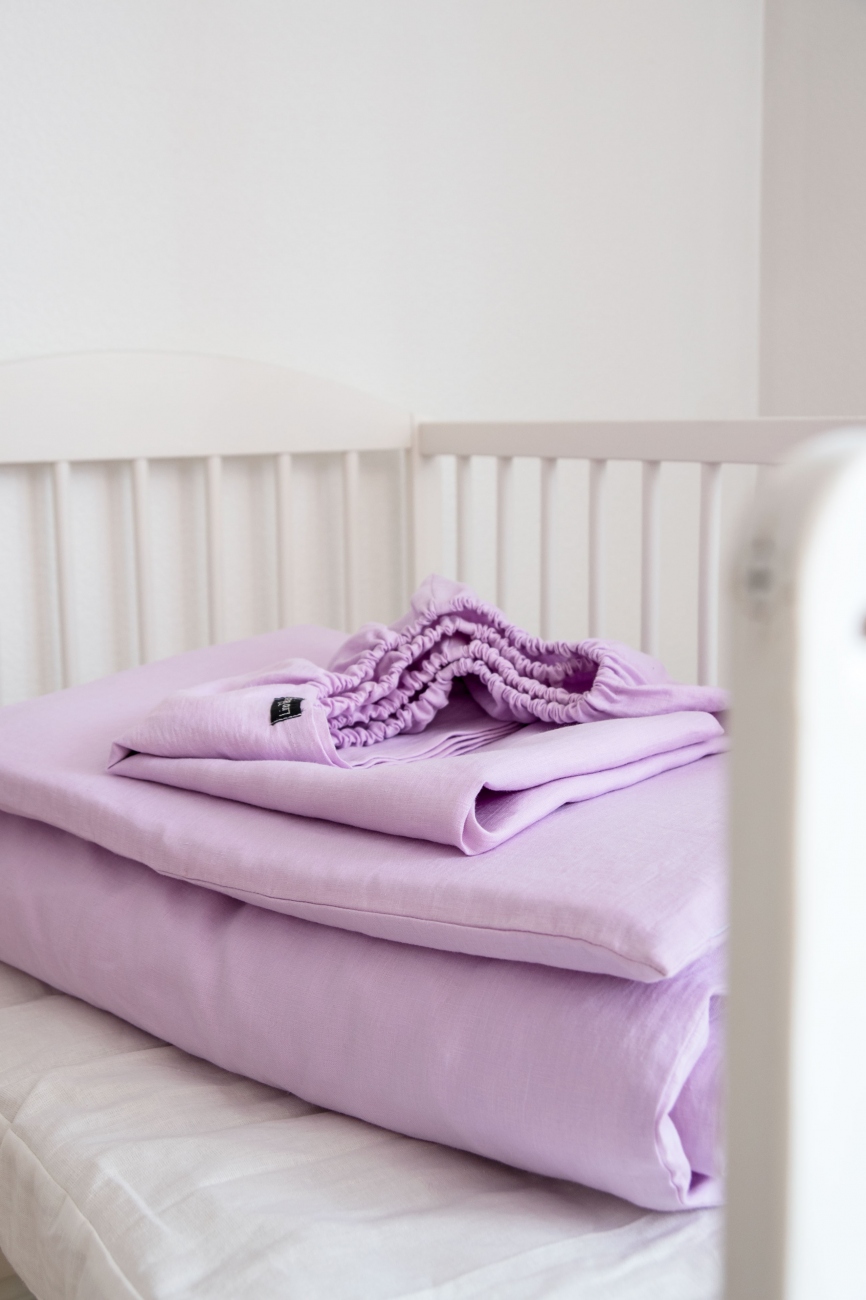 Pink baby bedding set