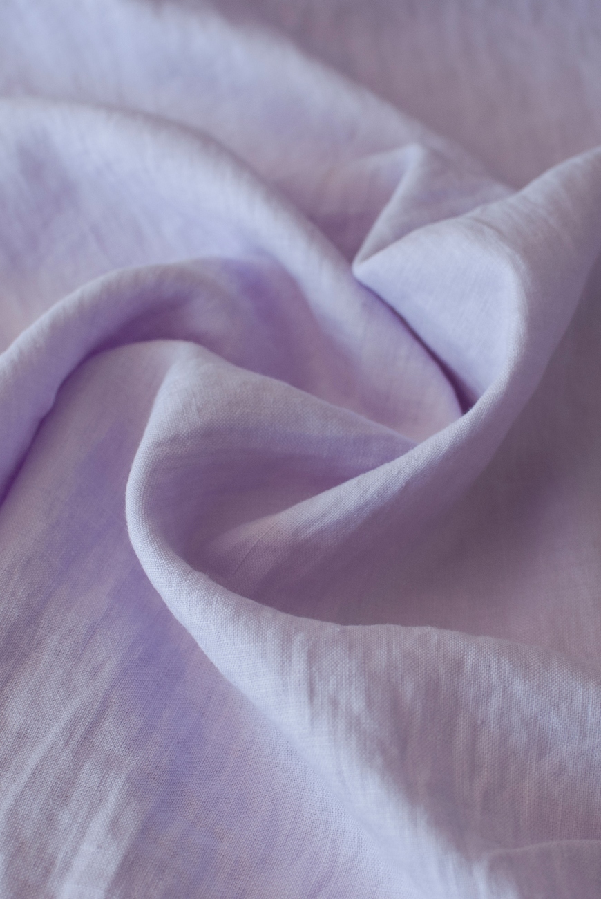 Pink lavender washed 180 gsm linen fabric
