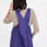 Purple rounded cross back apron