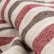 Red and brown wash linen fabric