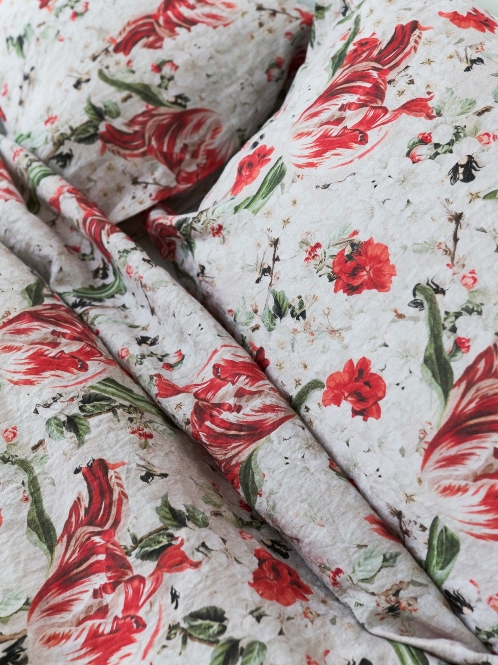 Buy wholesale Cotton satin fitted sheet 160x200 cm with Floral print