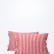 Red striped linen pillowcase with buttons