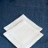 Set of 6 off-white linen coasters