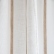 Sheer white striped linen curtain panel with rod pocket