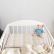 Three piece linen blend baby bedding set