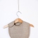Unisex waffle linen bib in natural color