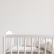 White two-piece baby bedding set